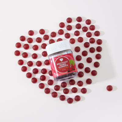 Kẹo Dẻo Củ Dền Thuần Chay Hỗ Trợ Bổ Sung Sắt, Lưu Thông Máu & Hỗ Trợ Bổ Sung Năng Lượng LCitrulline Vị Đào Coolvita (60 viên x 3g)/hộp