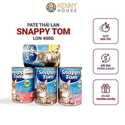 Pate mèo Snappy Tom lon 400g Pate mèo chất lượng