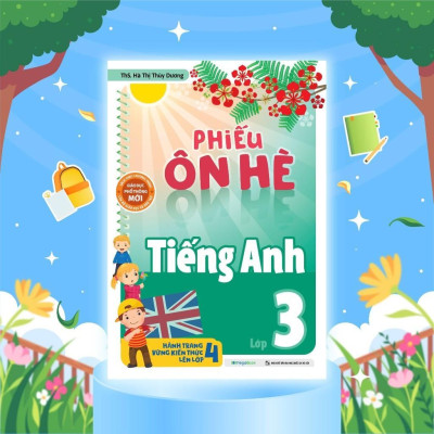 Sách - Phiếu Ôn Hè Tiếng Anh Lớp 3 - Megabook