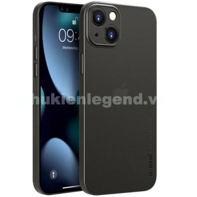Ốp lưng nhám siêu mỏng 0.3mm cho iPhone 15, 15 Plus, 15 Pro, 15 Pro Max hiệu Memumi Slim - mặt lưng chống trượt, chống bám bẩn - Hàng chính hãng