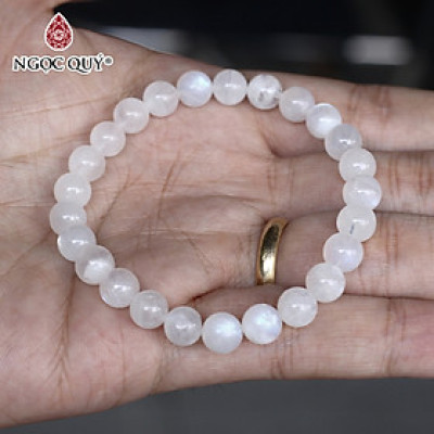 Vòng tay đá moonstone mệnh thủy, kim - Ngọc Quý Gemstones