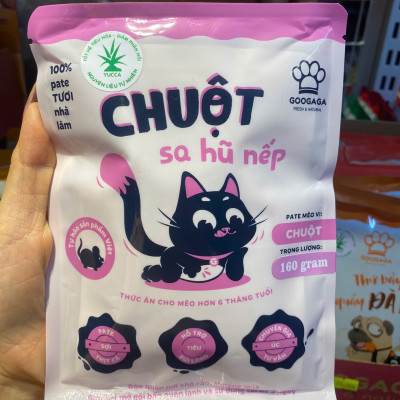 Pate dành cho chó mèo Googaga túi 160g xuất xứ Việt Nam nhiều vị