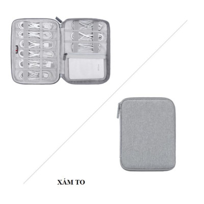 Túi đựng phụ kiện đa năng hãng BUBM dùng cho Laptop, Ipad, Máy Tính, Điện Thoại, Pin Sạc Dự Phòng DRU - Hàng Chính Hãng