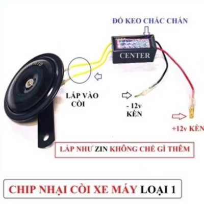 BỘ NHẠI CÒI KÊU CỰC TO HAY LẮP XE MÁY