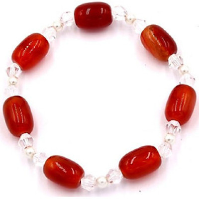 Chuỗi tay đá thạch anh đỏ FSOT14 (210 mm)