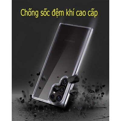 Ốp lưng dành cho Samsung S23 Ultra 5G trong suốt chống sốc đệm khí chống sốc - Hàng chính hãng
