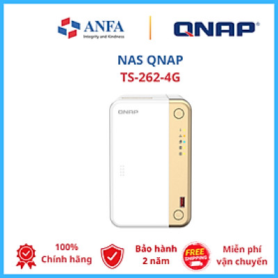 Thiết bị lưu trữ Nas QNAP, Model: TS-262-4G - Hàng chính hãng
