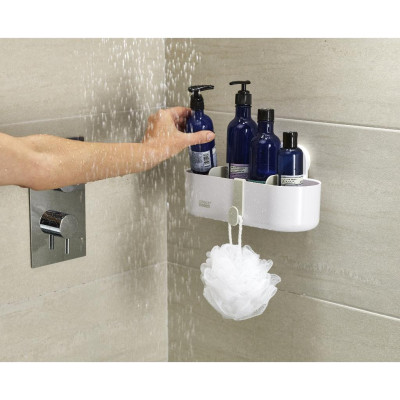 Kệ để đồ nhà tắm Joseph Joseph Duo (White) gắn tường tiện dụng, dễ dàng tháo lắp - 006346