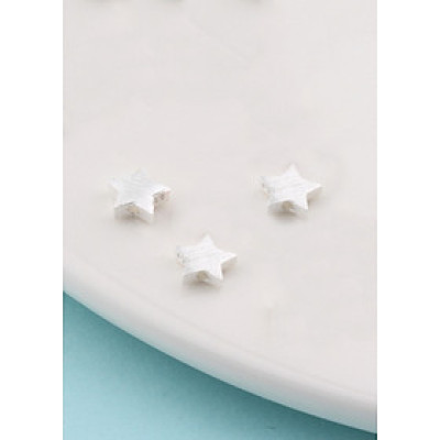 Combo 3 cái charm bạc ngôi sao xỏ ngang  - Ngọc Quý Gemstones