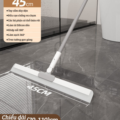 Cây Gạt Nước Sàn Nhà, Lau Kính Đa Năng 2 Trong 1 Damas C3 Pro - Chất liệu lưỡi gạt làm từ Silicone cao cấp - Tay cầm hợp kim bền đẹp, điều chỉnh độ cao linh hoạt - Lưỡi gạt xoay 360 độ giúp làm sạch mọi ngóc ngách dễ dàng, nhanh chóng, sạch bong kin kít