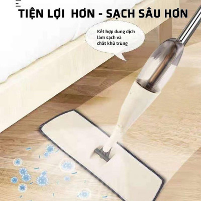 Cây lau nhà phun sương đa năng 3 trong 1 , với bình nước di động 350ml  , thanh xoay 360 độ  giúp lau mọi ngóc ngách vô cùng tiện lợi