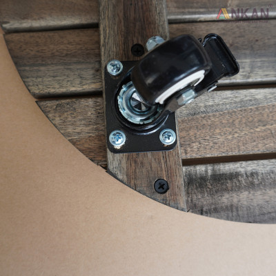 Đế Lót Chậu Cây Có Bánh Xe, Tròn 40cm, Màu Đen, Tải Trọng 150Kg, Di Chuyển Chậu Cây to, Thương Hiệu ANKAN