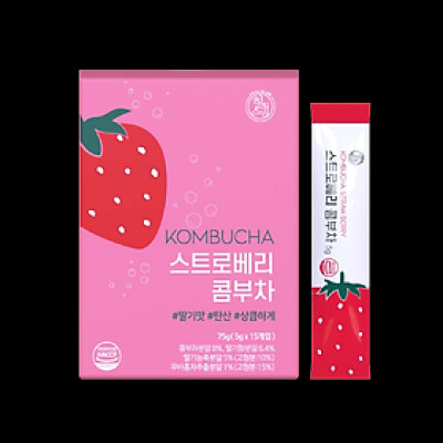 Trà Kombucha Detox Healslab Vị Dâu Thơm Mát Giải Nhiệt Nhập Khẩu Hàn Quốc