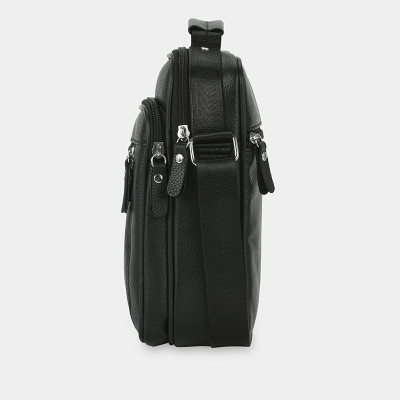 Túi xách công sở nam da thật cao cấp, túi đeo chéo nam đựng IPAD 7.9 inch phối khoen thanh lịch IDIGO MB1 - 6017