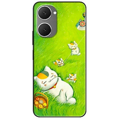 Ốp lưng cho Vivo Y03 - Y03T - Y18 - Y18S - Y18T - Y27 5G - Y28 4G - Y36 - Mèo Mẹ Con - Hàng Chính Hãng