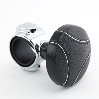 Tay Quay Trợ Lực Vô Lăng Ô Tô CIND JM-7613BS Màu Đen Chỉ Bạc