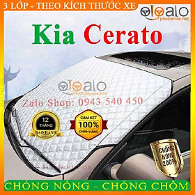 Bạt Phủ Ô Tô Kia Cerato Cao Cấp 3 Lớp Chống Nắng Nóng Chống Nước Chống xước