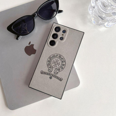 Ốp Lưng Cho Samsung S24 Ultra / S24 Plus / S23 Ultra / S22 Ultra TPU Lưng Da Lộn In Lazer Chrome