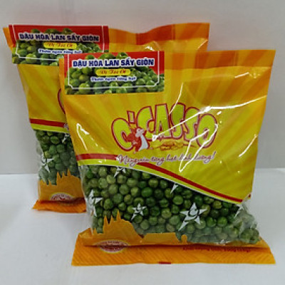 2 Gói Đậu Hòa Lan Sấy Giòn Vị Tỏi Ớt O