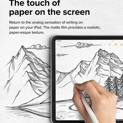 [Combo 2] Dán màn hình dành cho iPad Air 6 M3/M2 RINGKE Paper Touch Film - Hàng Chính Hãng