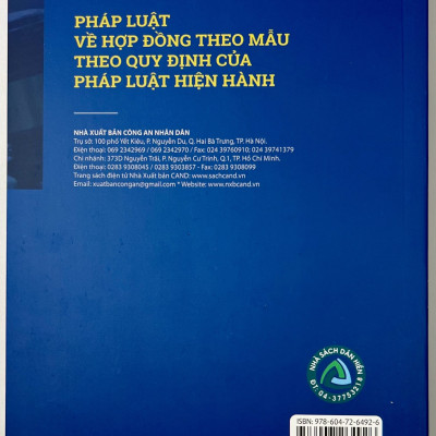 Sách - Pháp Luật Về Hợp Đồng Theo Mẫu Theo Quy Định Của Pháp Luật Hiện Hành