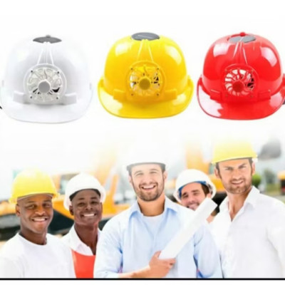 MŨ BẢO HỘ LAO ĐỘNG ĐỘI ĐẦU CÓ QUẠT GIÓ LÀM MÁT TRỰC TIẾP NĂNG LƯỢNG MẶT TRỜI AN TOÀN CHO MỌI NGƯỜI 