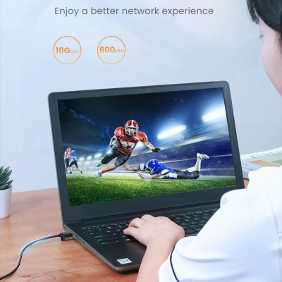 Ugreen UG80414NW149TK 0.5M 10Gbps màu đen cáp mạng CAT7 siêu mỏng nhỏ 0.38mm - HÀNG CHÍNH HÃNG