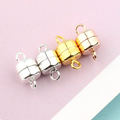 Combo 2 cặp charm bạc nam châm bạc treo (dùng làm vòng đôi nam nữ  gần nhau hút nhau) - Ngọc Quý Gemstones