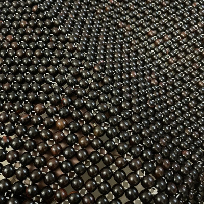 Chiếu Hạt Gỗ Mun Cao Cấp - Kích Thước 1,8mx2m hạt 1.2cm ( video , hình thật )