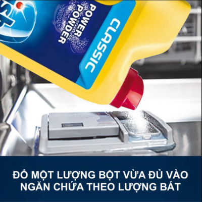 Bột rửa bát Finish các loại 1kg, 1.2kg, 2.2kg kg dùng cho Máy rửa bát chén