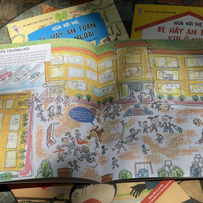 (Trọn bộ 4 cuốn - Bìa mềm in màu toàn bộ) BỘ SÁCH 365 NGÀY AN TOÀN CHO BÉ- Park Eun-Gyung - Kim Nam-Kyoon minh họa - Thái Hà- NXB Hà Nội