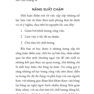 Năng suất nhanh và chậm