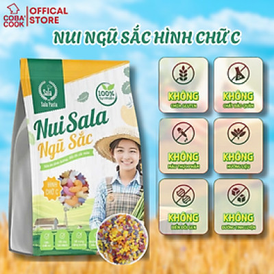 Nui Hữu Cơ Ngũ Sắc Hình Chữ C Thành Phần Rau Củ Thực Dưỡng Ăn Kiêng Tốt Cho Sức Khỏe