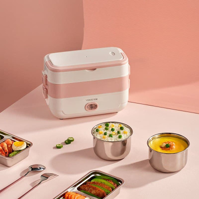 Hộp đựng cơm văn phòng, Hộp Cơm Cắm Điện 3 Tầng Inox ,Hộp hâm nóng thức ăn YOICE- HÀNG CHÍNH HÃNG