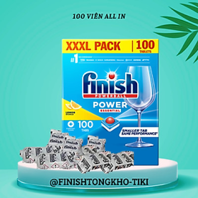 Viên rửa bát chén Finish All in 1 Hộp 100 viên(  OEM )