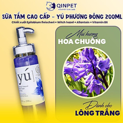Sữa tắm Yú Cao cấp Phương Đông, chính hãƞg Dành Cho Chó Mèo, Chai Chiết 200ml