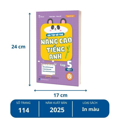Sách - Combo Bài Tập Bổ Trợ Nâng Cao Tiếng Anh Lớp 5 (Tập 1+Tập 2) - TKBooks