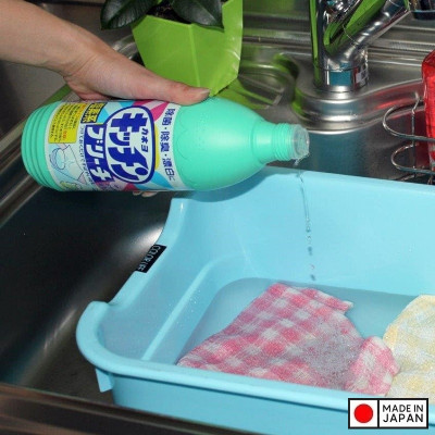 Nước tẩy đa năng nhà bếp Mitsuei Bleach 600ml - Hàng Nội Địa Nhật Bản