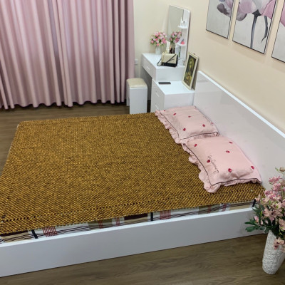 Chiếu Hạt Gỗ Bách Xanh Cao Cấp Hạt 1.8cm ( video , hình thật )