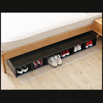 COMBO 5 HỘP ĐỰNG GIÀY NHỰA CỨNG CAO CẤP -NẮP TRONG SUỐT TÍCH HỢP NAM CHÂM HÍT