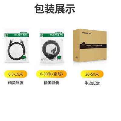 Ugreen UG60545NW102TK 1.5M CAT6 UTP Màu Đen Cáp Mạng 10/100/1000 Gigabits - HÀNG CHÍNH HÃNG