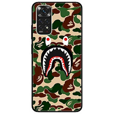 Ốp lưng dành cho Xiaomi Redmi Note 11 4G mẫu Bape Camo Xanh Lá