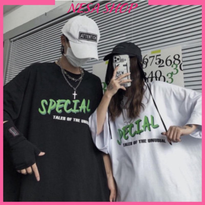 Áo thun nam nữ form rộng tay lỡ SPECIAL cá tính freesize 40-70kg, áo phông unisex NeSa shop