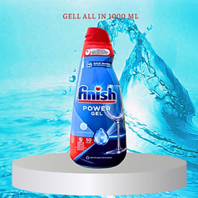Gel rửa chén bát Finish All In One Max 650ml Shine & Protect 