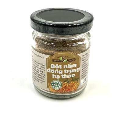 Bột Nấm Đông Trùng Hạ Thảo Khô Lý Tưởng 40g, Nấm Đông Trùng Hạ Thảo Dạng Bột Tiện Lợi, Dễ Hấp Thụ