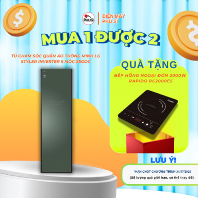 Tủ chăm sóc quần áo thông minh LG S5GOC - Hàng Chính Hãng - Chỉ Giao HCM