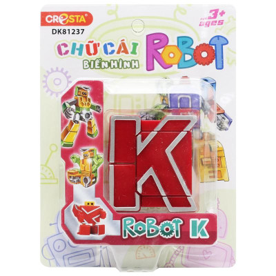 Đồ Chơi Lắp Ráp Biến Hình Robot Chữ Cái K - Cresta DK81237