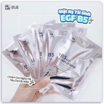 Combo 10 miếng Mặt nạ Mask B5 kr.lab B5 niacinamide EGF complex mask giúp cấp ẩm dưỡng trắng phục hồi da