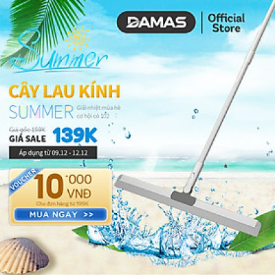Cây Gạt Nước Sàn Nhà, Lau Kính Đa Năng 2 Trong 1 Damas C3 Pro - Chất liệu lưỡi gạt làm từ Silicone cao cấp - Tay cầm hợp kim bền đẹp, điều chỉnh độ cao linh hoạt - Lưỡi gạt xoay 360 độ giúp làm sạch mọi ngóc ngách dễ dàng, nhanh chóng, sạch bong kin kít