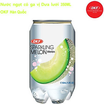 Nước ngọt có ga vị Dưa lưới 350ML OKF Hàn Quốc